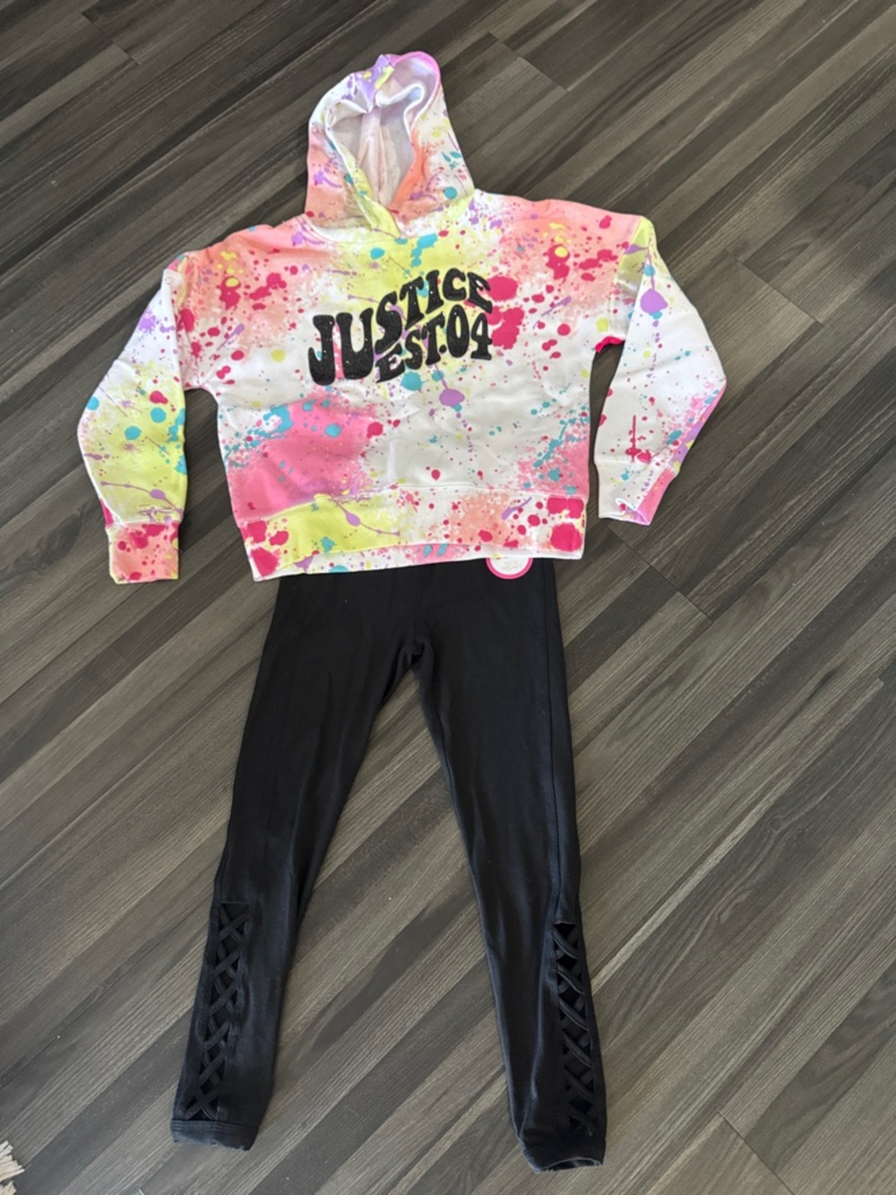NWT Justice 2 piece matching outfit